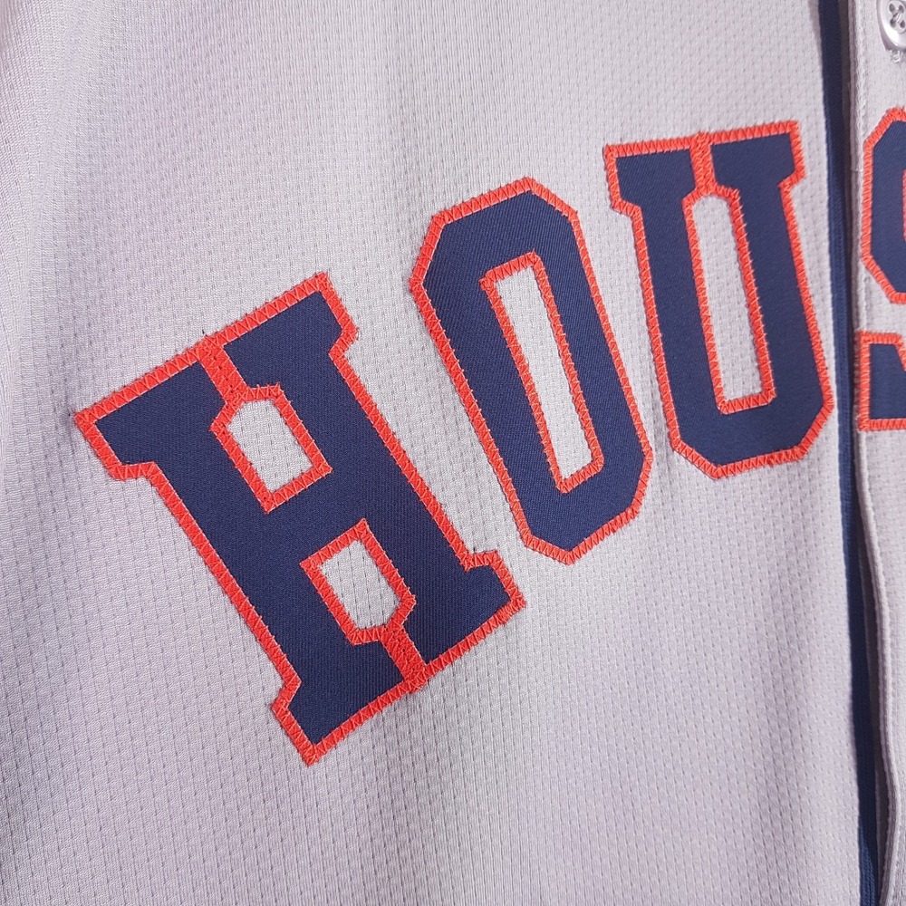 NIKE Authentic Houston Astros Vapor Elite Baseball Jersey Mens 40 MEDIUM Grey - Picture 3 of 10